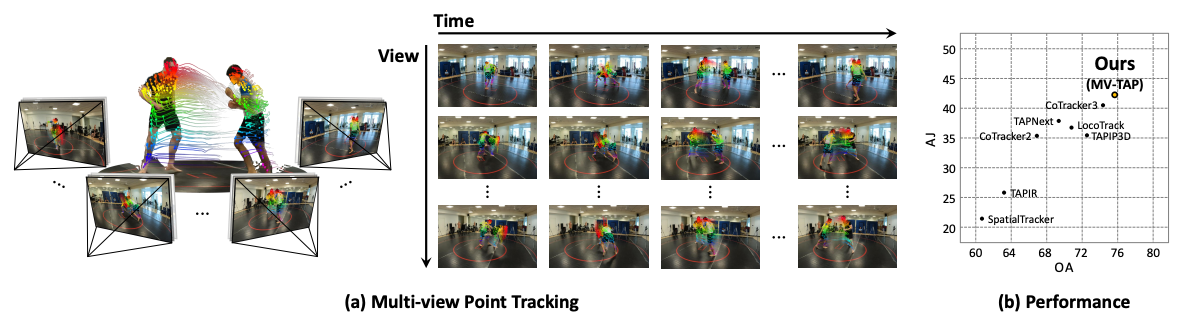 MV-TAP: Tracking Any Point in Multi-View Videos — research figure